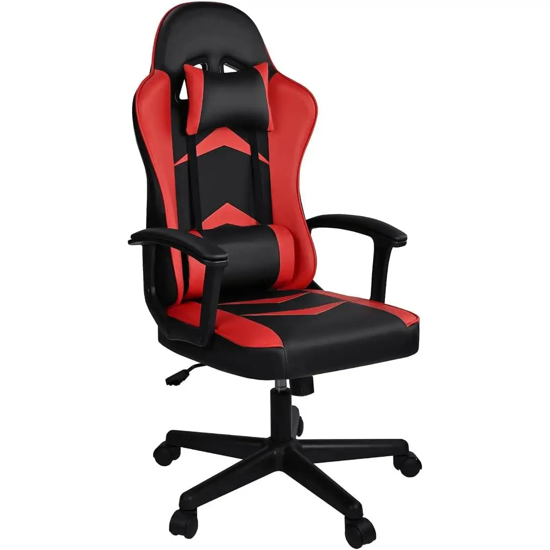 Silla Gaming T-Lovendo con Soporte Lumbar y Cervical, Altura Ergonómica Ajustable y Reclinable.
