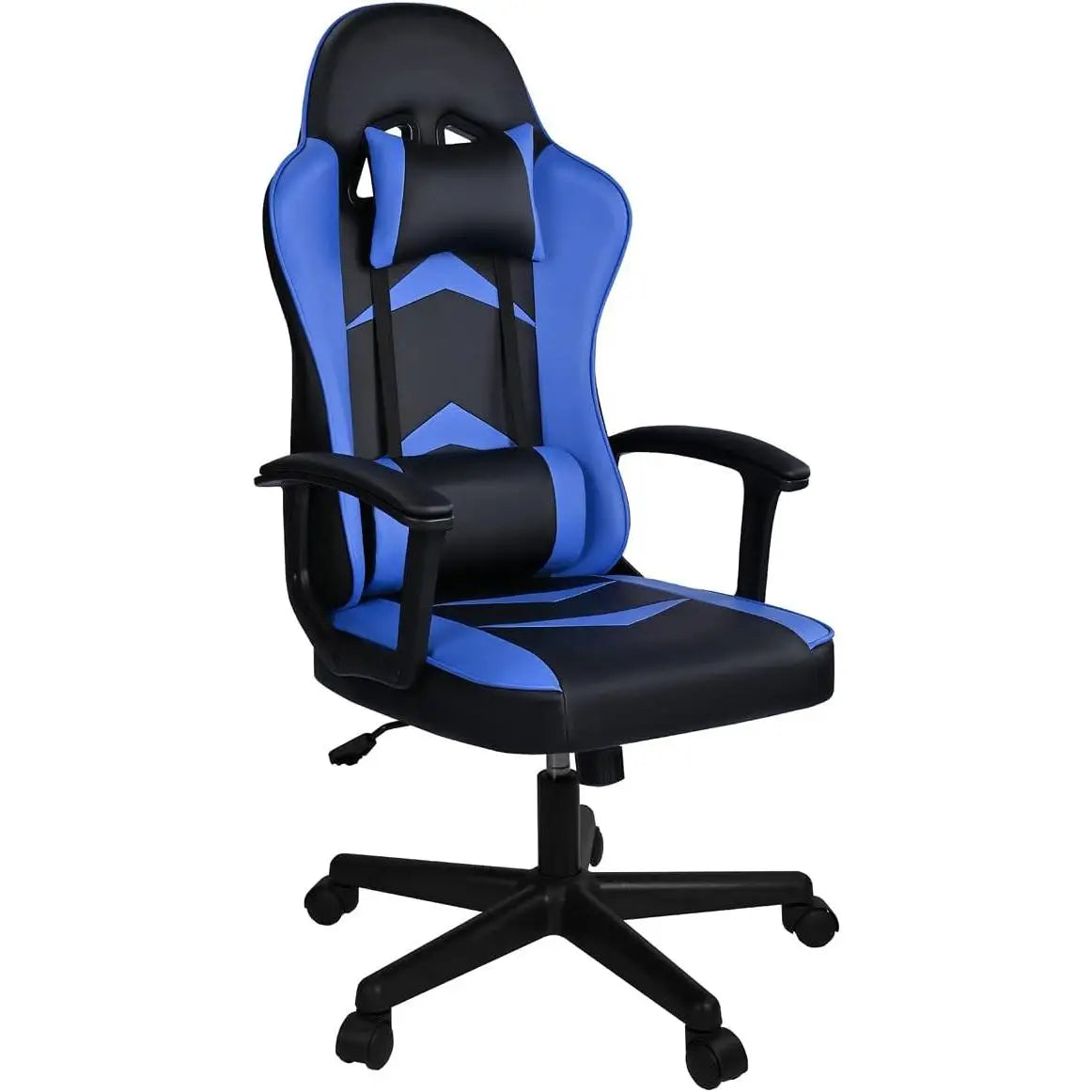Silla Gaming T-Lovendo con Soporte Lumbar y Cervical, Altura Ergonómica Ajustable y Reclinable.
