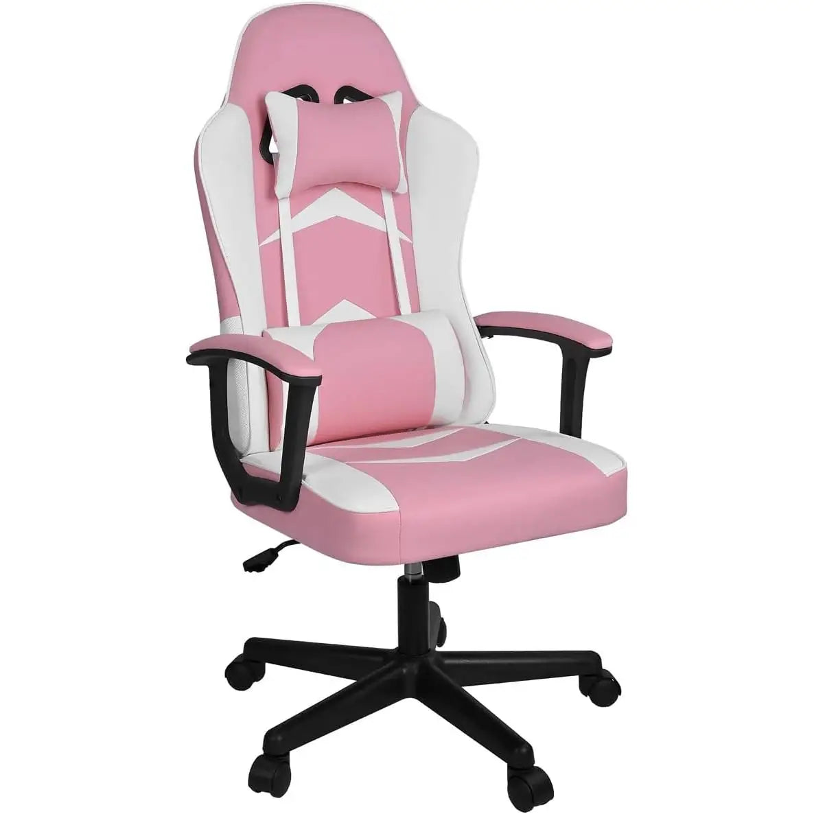 Silla Gaming T-Lovendo con Soporte Lumbar y Cervical, Altura Ergonómica Ajustable y Reclinable.
