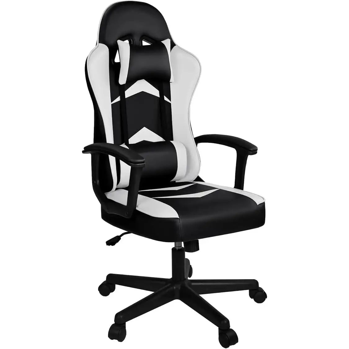 Silla Gaming T-Lovendo con Soporte Lumbar y Cervical, Altura Ergonómica Ajustable y Reclinable.
