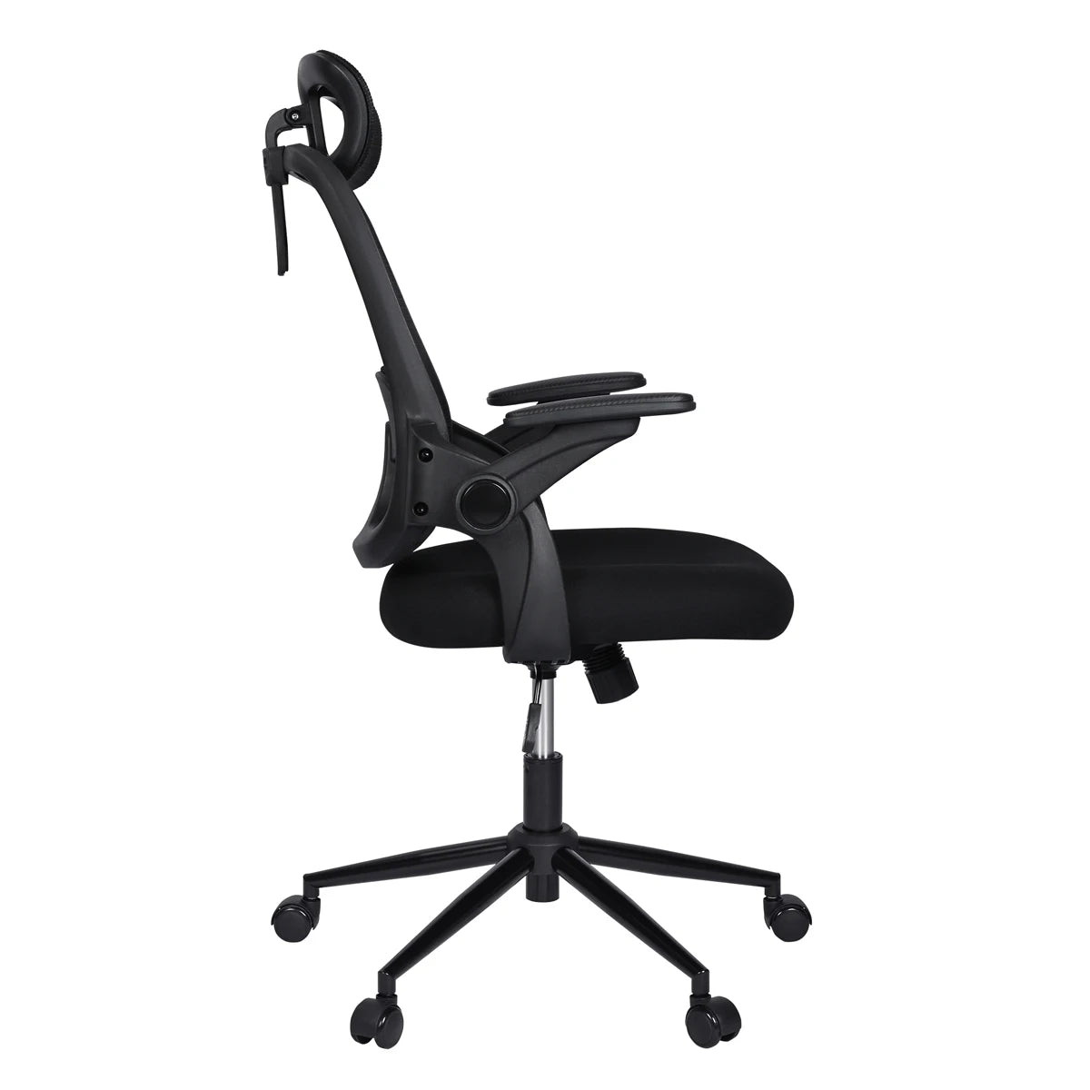 La silla de oficina T-Lovendo 6102-BLACK presenta un diseño ergonómico, altura ajustable y soporte lumbar, confeccionada con malla transpirable para máxima comodidad durante largas horas de trabajo, ideal para oficinas en casa o entornos de estudio.